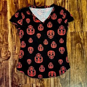 Skull - V Neck Shirt